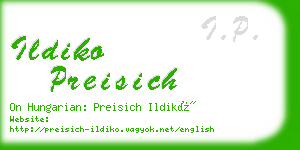 ildiko preisich business card